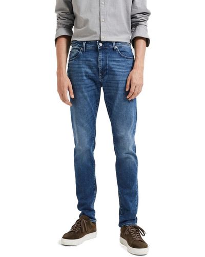 SELECTED Jeans SLH175-SLIMLEON 31601 - Blau