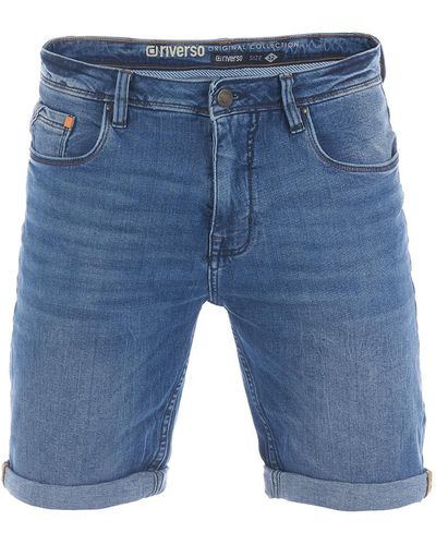 Riverso Jeans Shorts RIVUdo Regular Fit - Blau