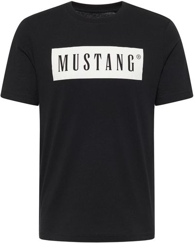 Mustang T-Shirt AUSTIN - Schwarz