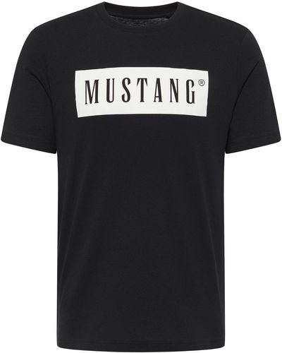 Mustang T-Shirt AUSTIN - Schwarz