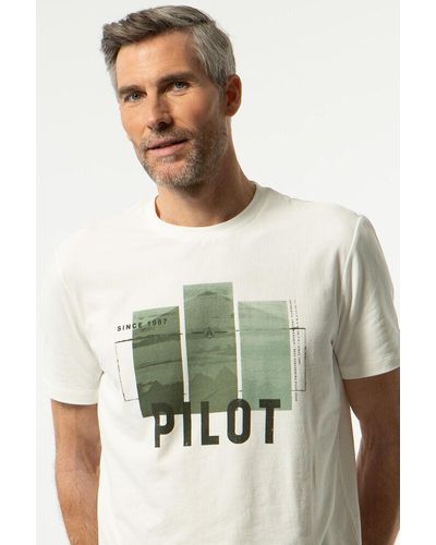 Pilot T-shirt Gebroken - Groen