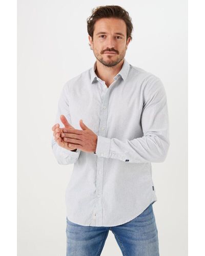 Garcia Overhemd Met Print - Grijs