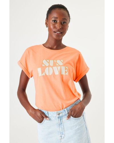 Garcia T-shirt - Oranje