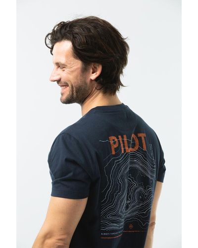 Pilot T-shirt Donker - Blauw