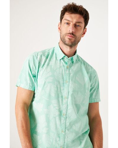 Garcia Overhemd Met Print - Groen