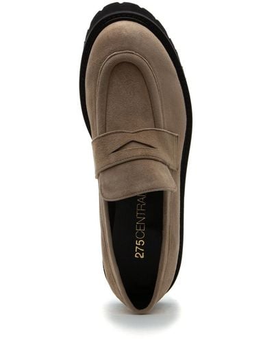 275 Central Paulina Loafer Natural Suede - Gray