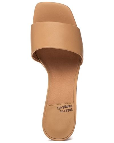 Jeffrey Campbell Appetit Wedge Sandal Nude Leather - Multicolor