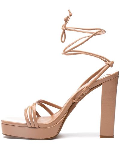 Jeffrey Campbell Presecco Sandal Nude Patent - Natural