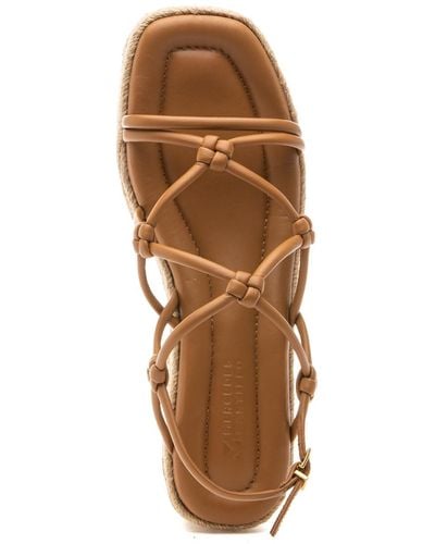 MERCEDES CASTILLO Camille Platform Sandal Walnut Leather - Brown