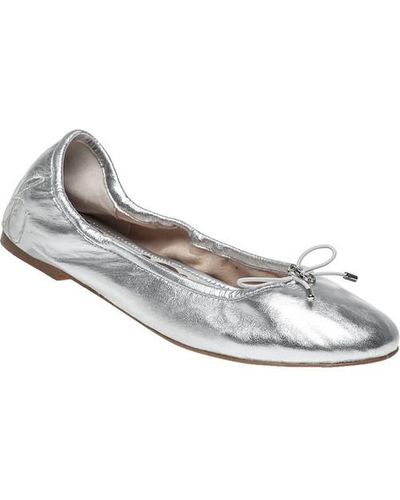 Sam Edelman Felicia Leather Ballet Flats - Metallic