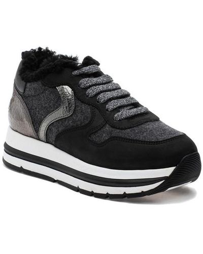 Voile Blanche Maran Fur Sneaker - Black