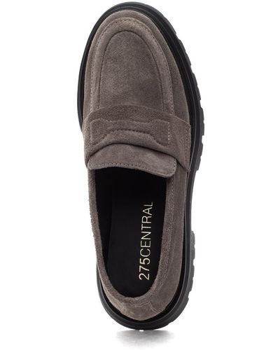 275 Central Lewis Loafer Fango Suede - Gray