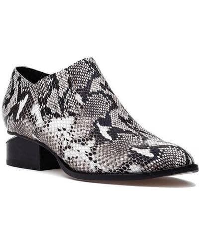 Silent D Ivtay Boot Black & White Python