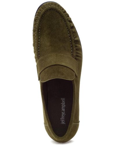 Jeffrey Campbell Societies Loafer Olive Suede - Green