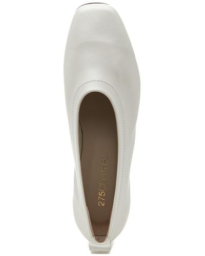 275 Central Lindsey Flat Latte Leather - White