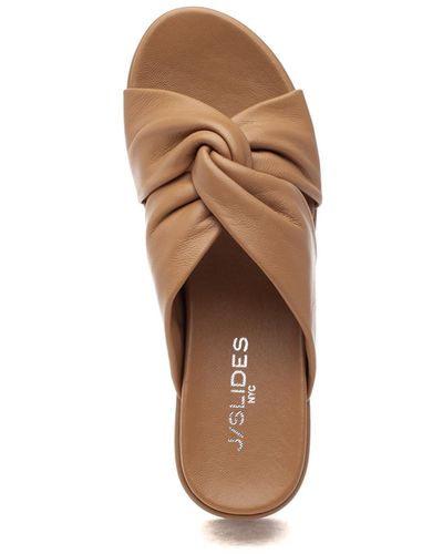 J/Slides Quinn Sandal Nude Leather - Natural