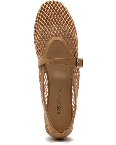 275 Central Faye Mary Jane Flat Nude - Natural
