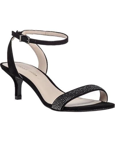 Pelle Moda Fabia 2 Embellished Suede Sandals - Black