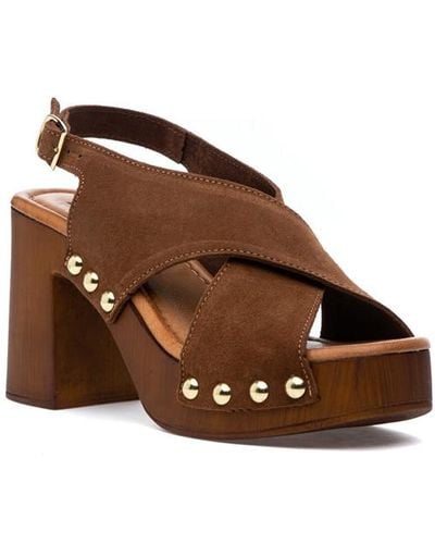 275 Central Shepard Sandal Cuoio Suede - Brown