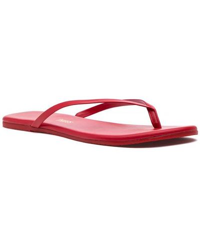 TKEES Solids Flip Flop - Red