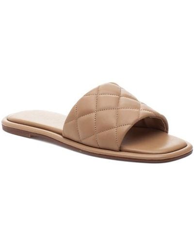 J/Slides Yoel Sandal Nude Leather - Natural