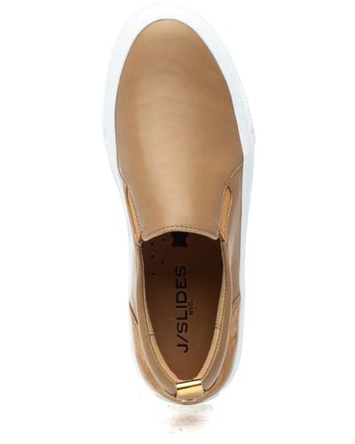 J/Slides Gia Sneaker Nude Leather - Natural