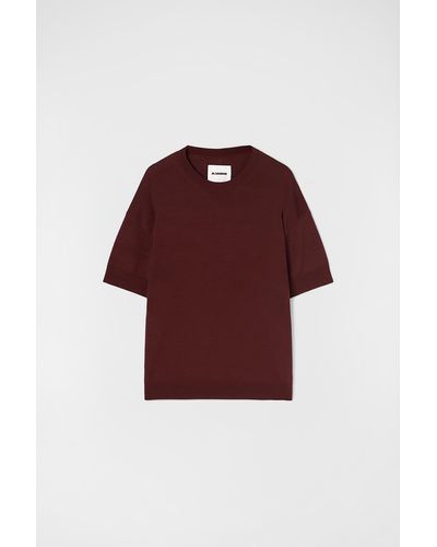 Jil Sander T-shirt girocollo - Rosso