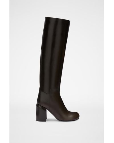 Jil Sander Knee Boots - Black