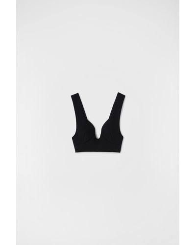 Jil Sander Bustier Top - Black