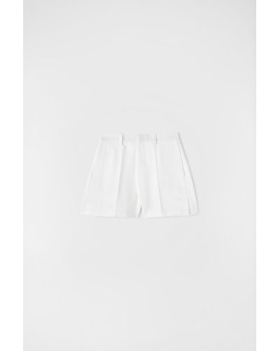 Jil Sander Belted Shorts - White