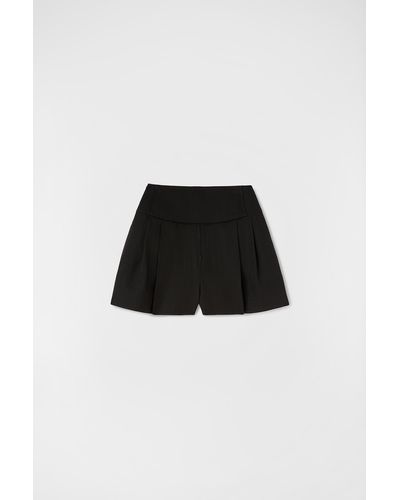 Jil Sander Pleated Shorts - Black