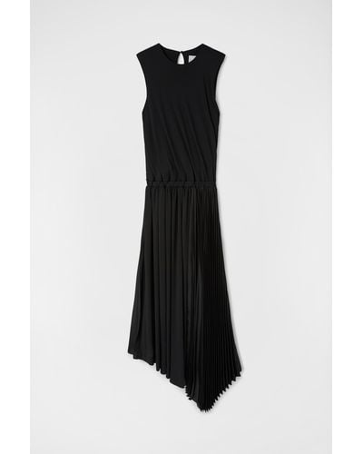 Jil Sander Asymmetrical Dress - Black