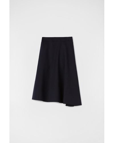 Jil Sander Asymmetrical Skirt - Black