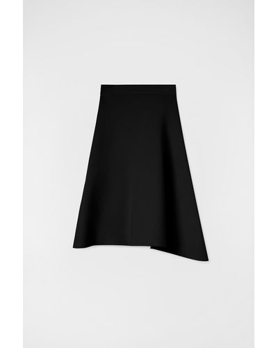 Jil Sander Asymmetrical Skirt For Female - Black