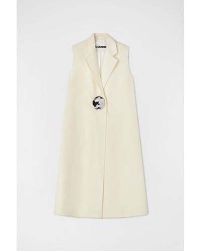 Jil Sander Tailored Vest - White