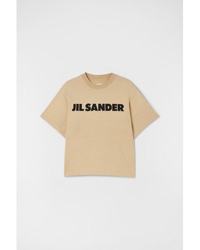 Jil Sander ロゴtシャツ - ナチュラル