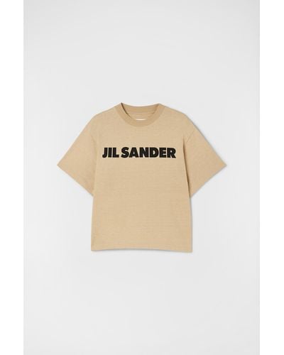 Jil Sander Logo T-shirt - Natural