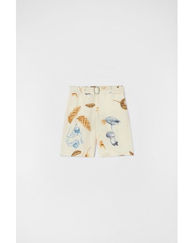 Jil Sander Shorts mit print - Weiß