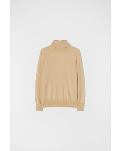 Jil Sander Pull à col montant léger - Neutre