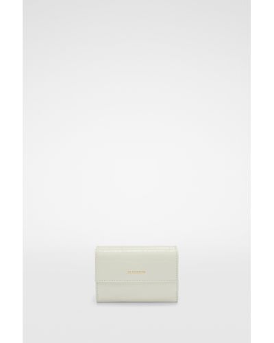 Jil Sander Mini brieftasche - Weiß