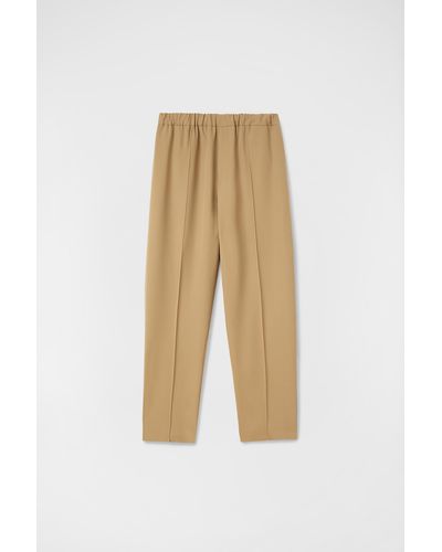 Jil Sander Tapered Trousers - Natural