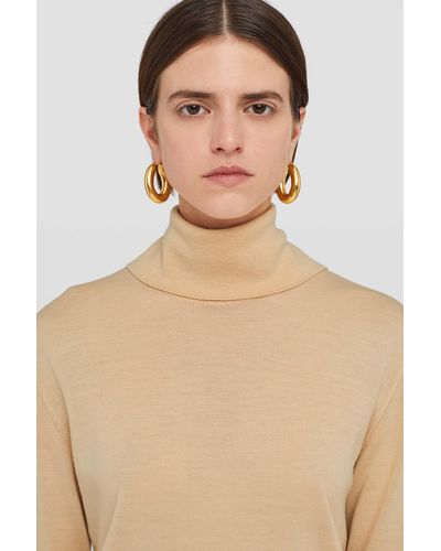 Jil Sander High-neck Sweater For Female - Natural