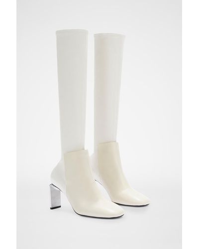 Jil Sander Knee Boots - White