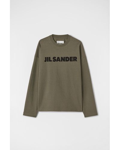 Jil Sander ロゴtシャツ - グリーン