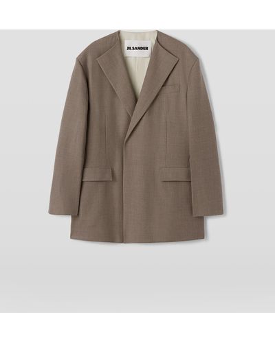 Jil Sander Tailored Jacket - Brown