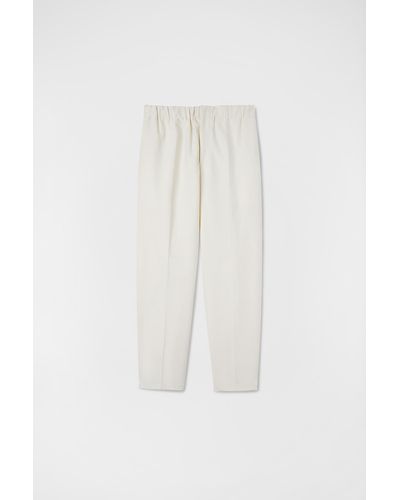 Jil Sander Tapered Trousers - White