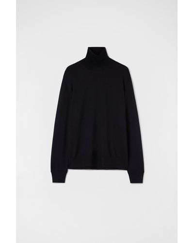 Jil Sander Lightweight High-neck Sweater - Black