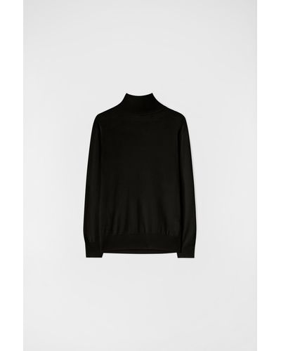 Jil Sander High-neck Jumper For Female - Black