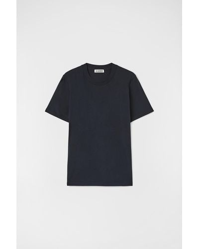 Jil Sander T-shirt mit rundhalsausschnitt - Blau
