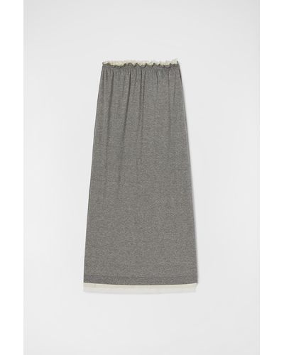 Jil Sander Layered Skirt - Gray